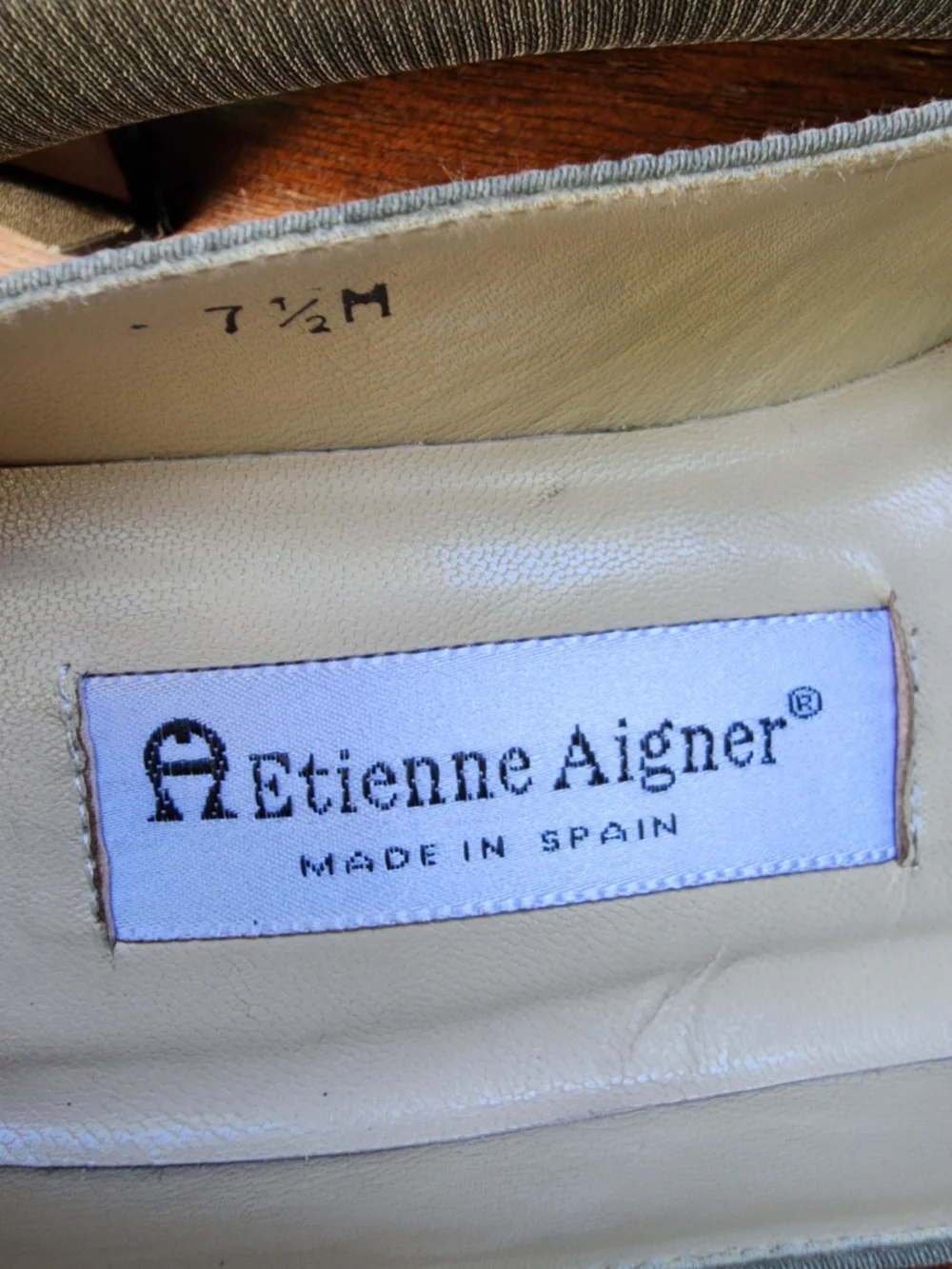 Vintage Etienne Aigner Spain Fabric Bow Pumps 7.5